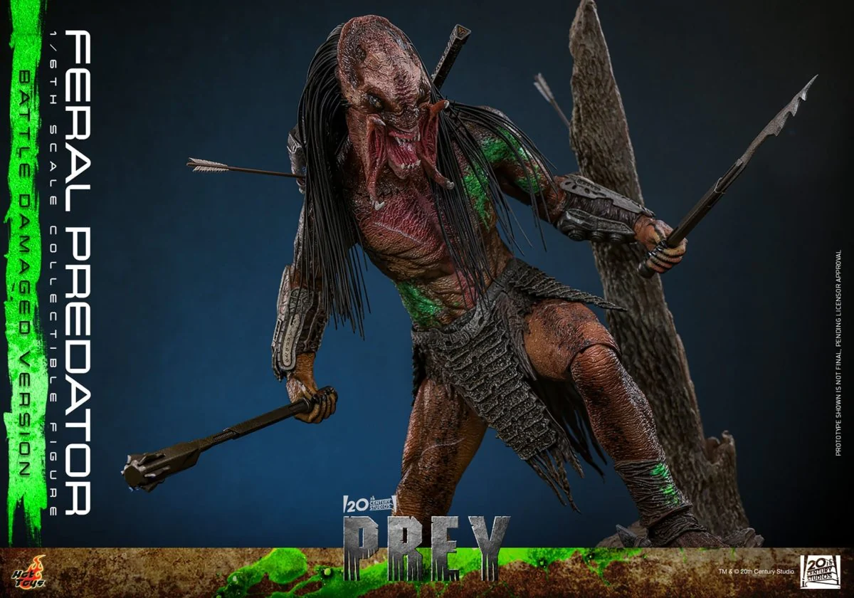 Hot Toys Prey: Feral Predator (Battle Damaged Version) 37cm - Image 7