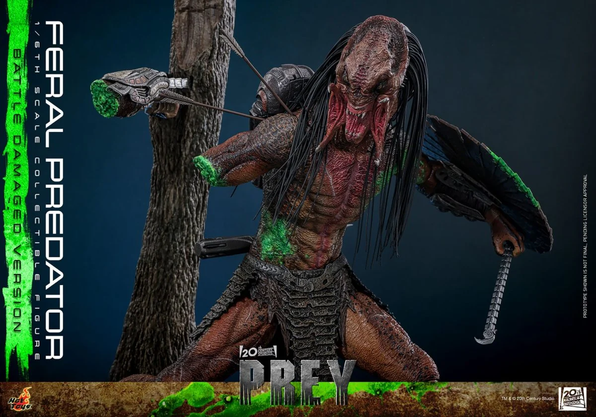 Hot Toys Prey: Feral Predator (Battle Damaged Version) 37cm - Image 8