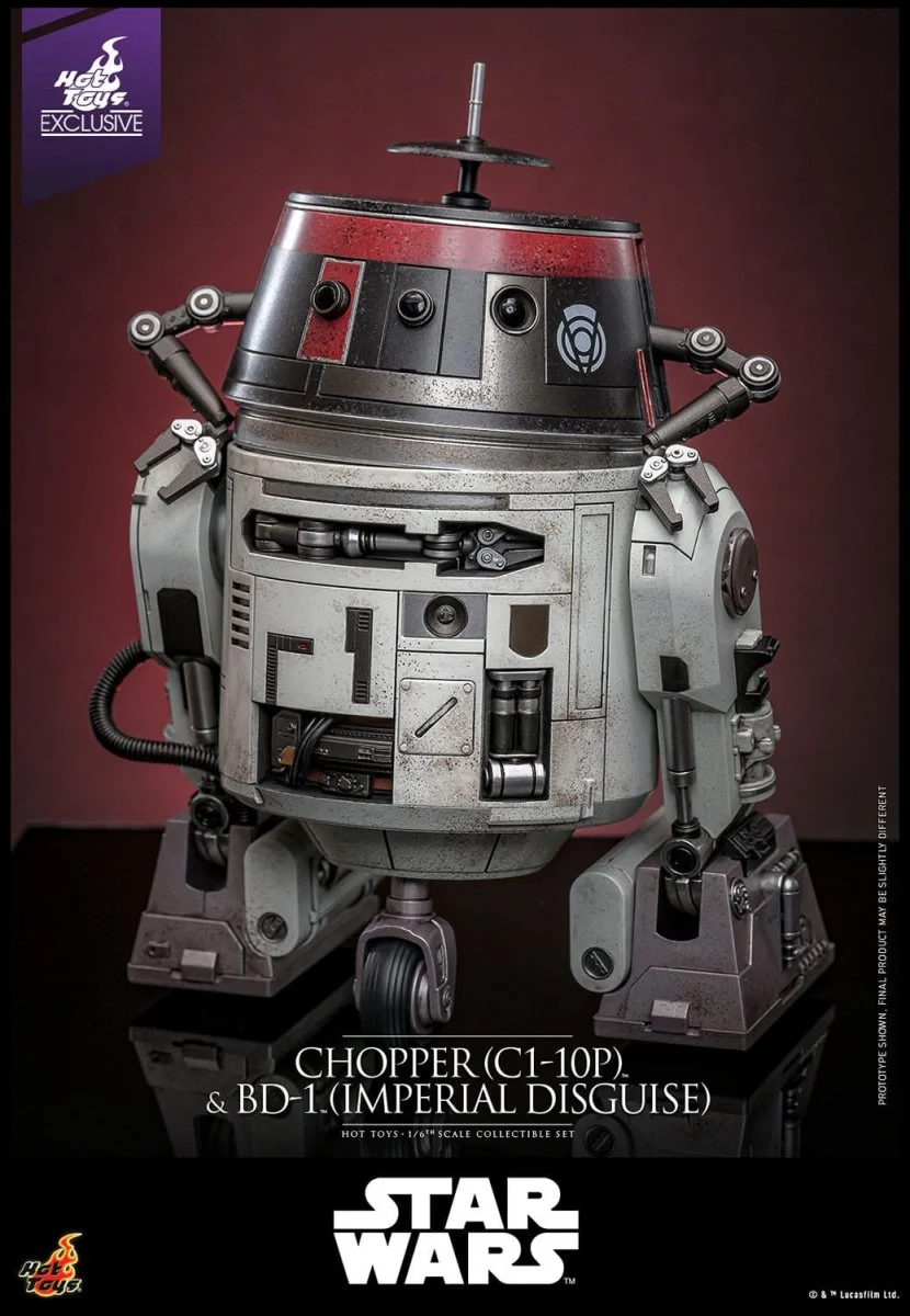 Hot Toys Star Wars: Chopper (C1-10P™) & BD-1™ (Imperial Disguise) 18cm & 8cm - Image 14