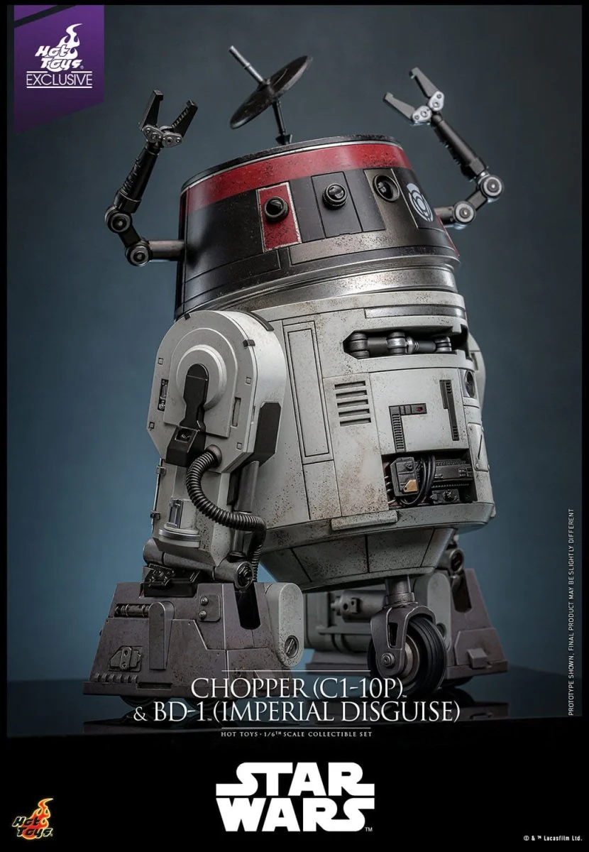 Hot Toys Star Wars: Chopper (C1-10P™) & BD-1™ (Imperial Disguise) 18cm & 8cm - Image 16