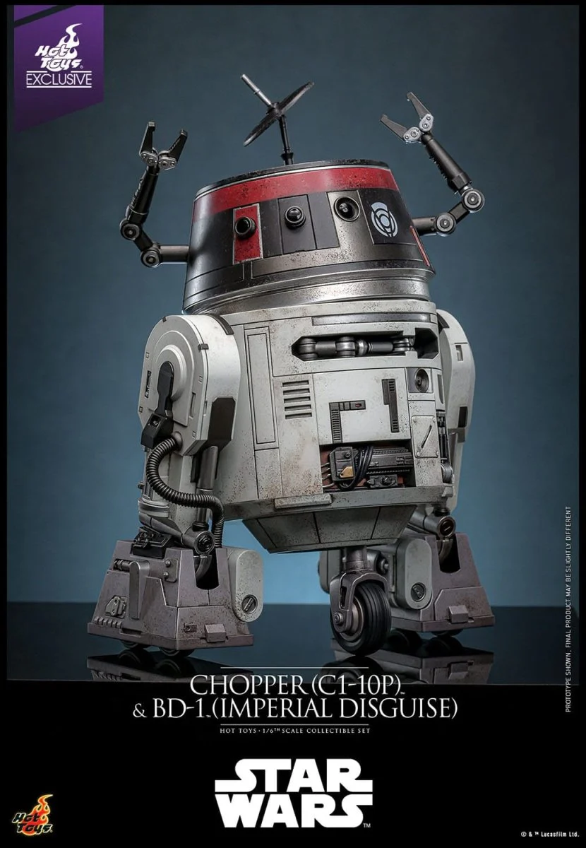Hot Toys Star Wars: Chopper (C1-10P™) & BD-1™ (Imperial Disguise) 18cm & 8cm - Image 17