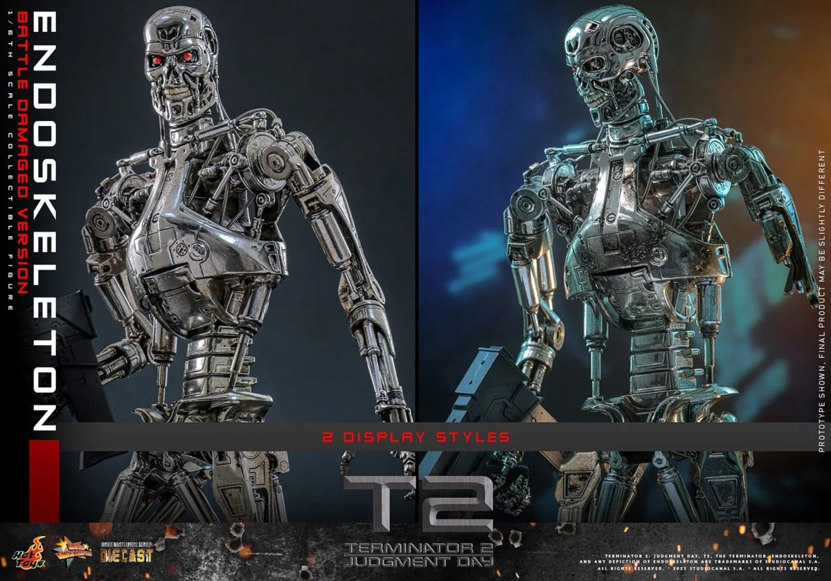 Hot Toys Terminator 2: Endoskeleton (Battle Damaged Version) 31cm - Image 11