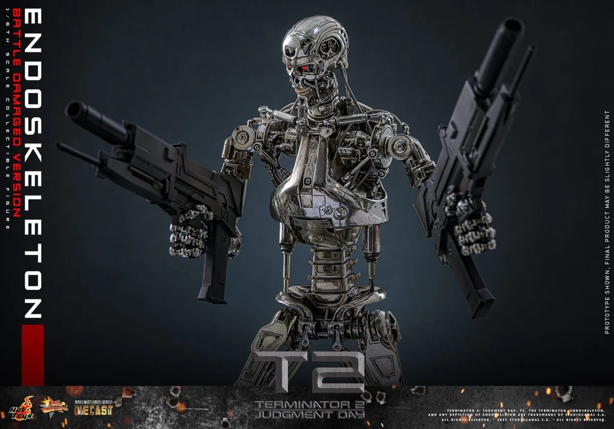 Hot Toys Terminator 2: Endoskeleton (Battle Damaged Version) 31cm - Image 16
