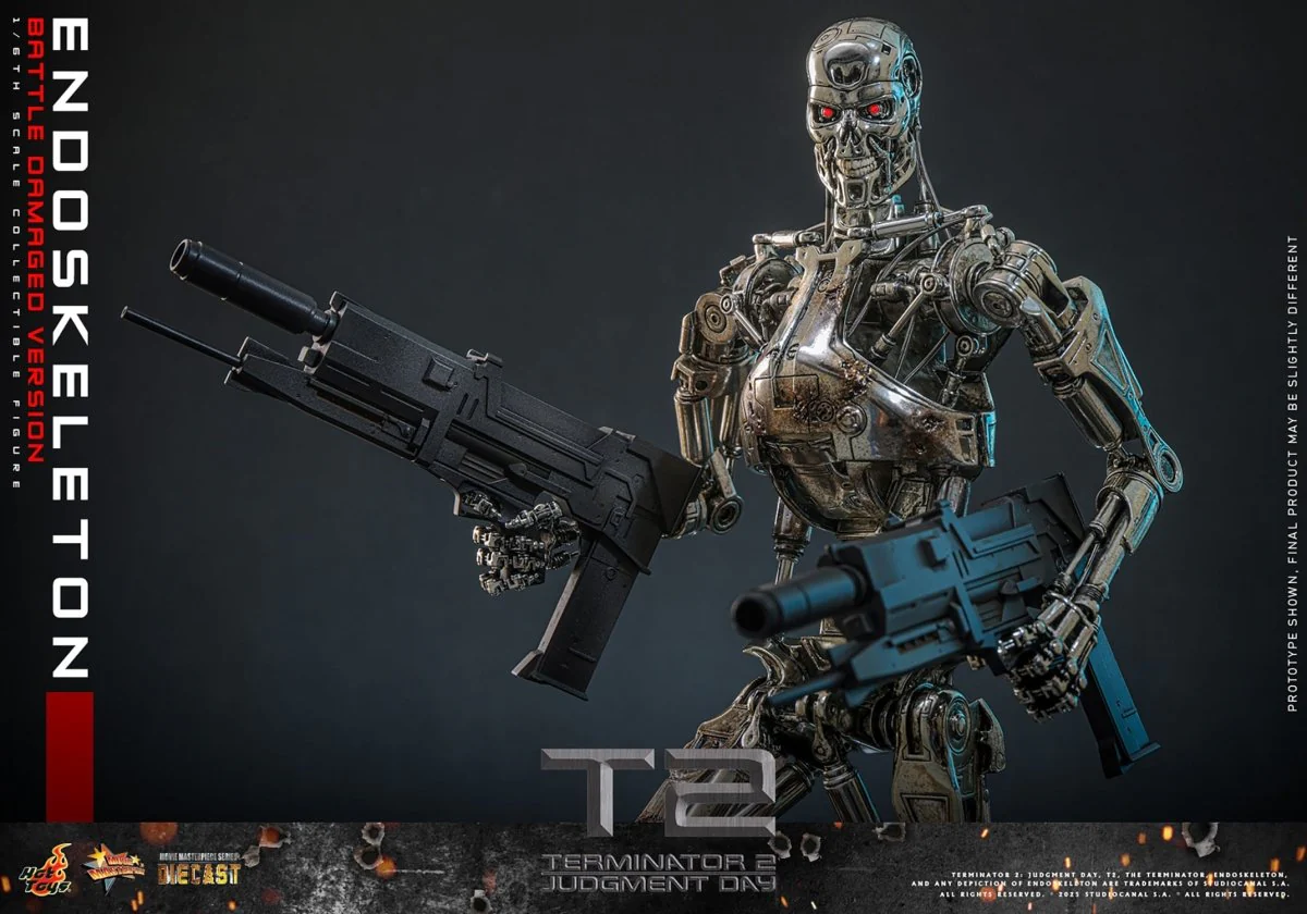 Hot Toys Terminator 2: Endoskeleton (Battle Damaged Version) 31cm - Image 17