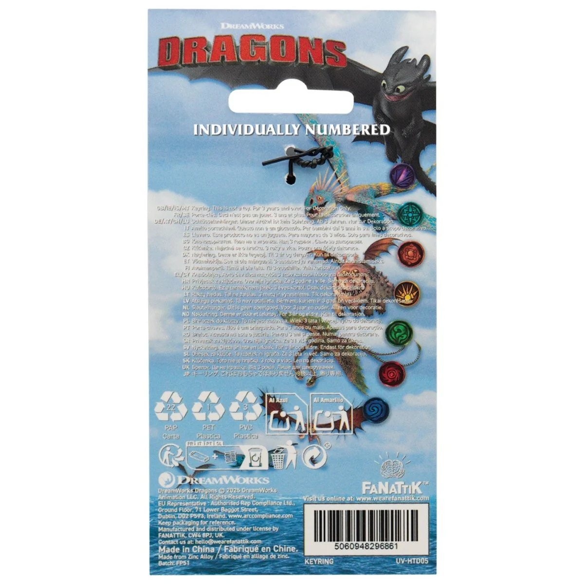 How to Train Your Dragon Night Fury Keyring - Image 4