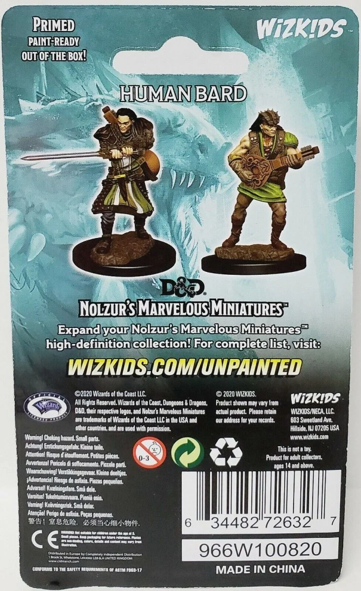 Human Male Bard: D&D Nolzur's Marvelous Unpainted Miniatures (W4) - Image 4