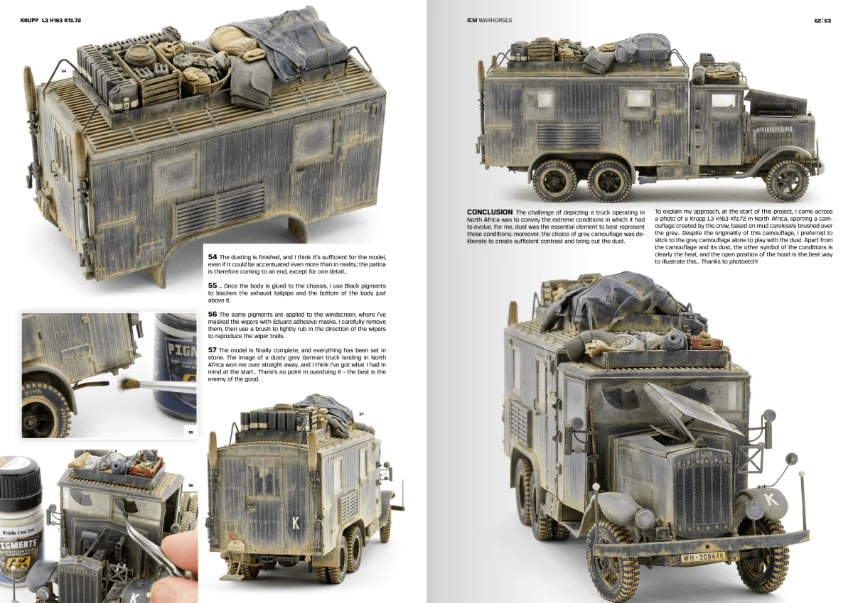ICM - Warhorses: How to Paint & Weather WWII Trucks (AK130011) - Image 4