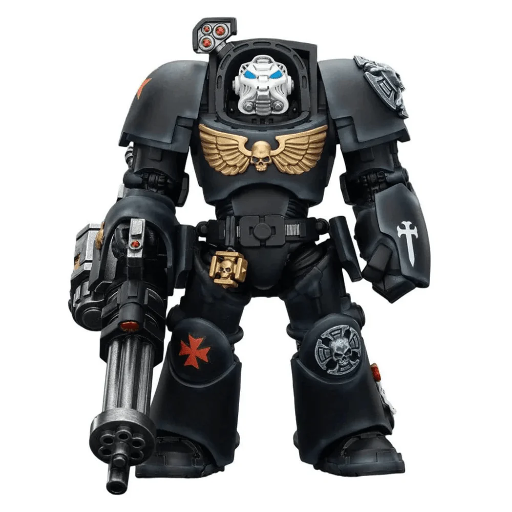 Joy Toy Warhammer 40k: Black Templars Terminator 3 with Power Fist and Assault Cannon 14cm