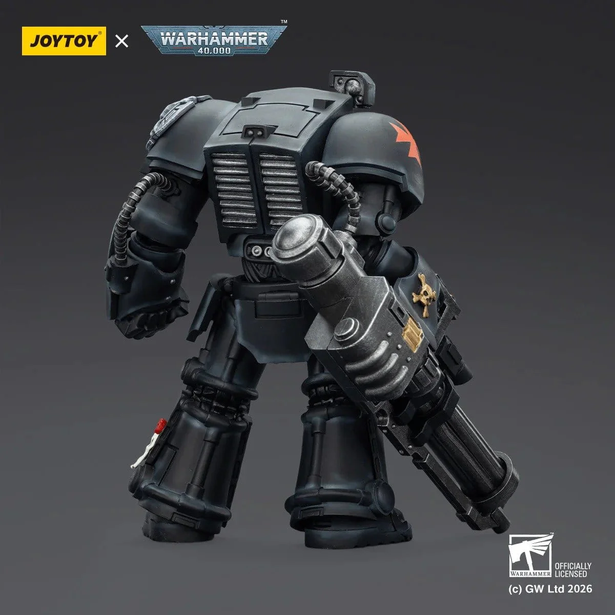 Joy Toy Warhammer 40k: Black Templars Terminator 3 with Power Fist and Assault Cannon 14cm - Image 5