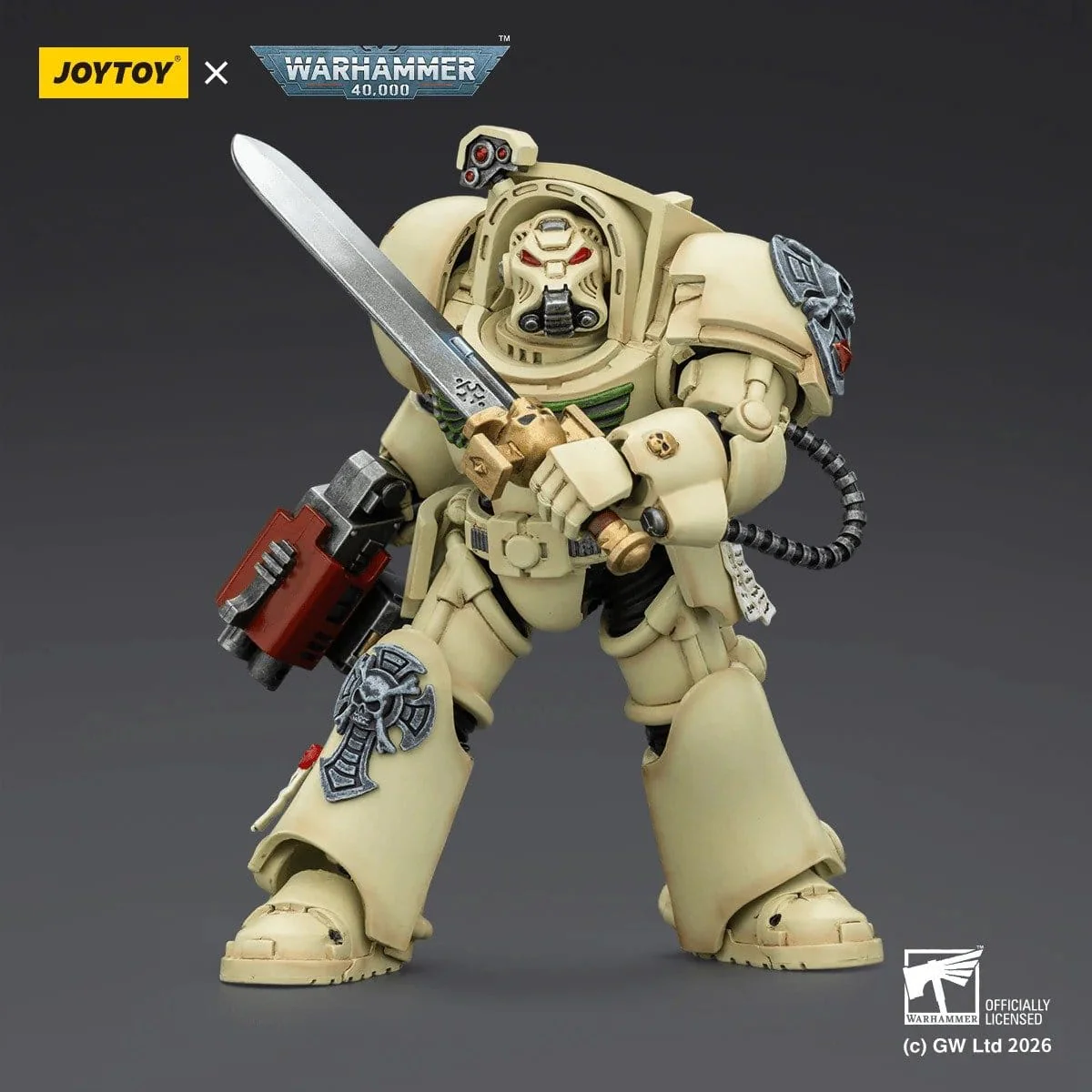 Joy Toy Warhammer 40k: Dark Angels Deathwing Terminator 1 with Power Sword and Storm Bolter 14cm - Image 3
