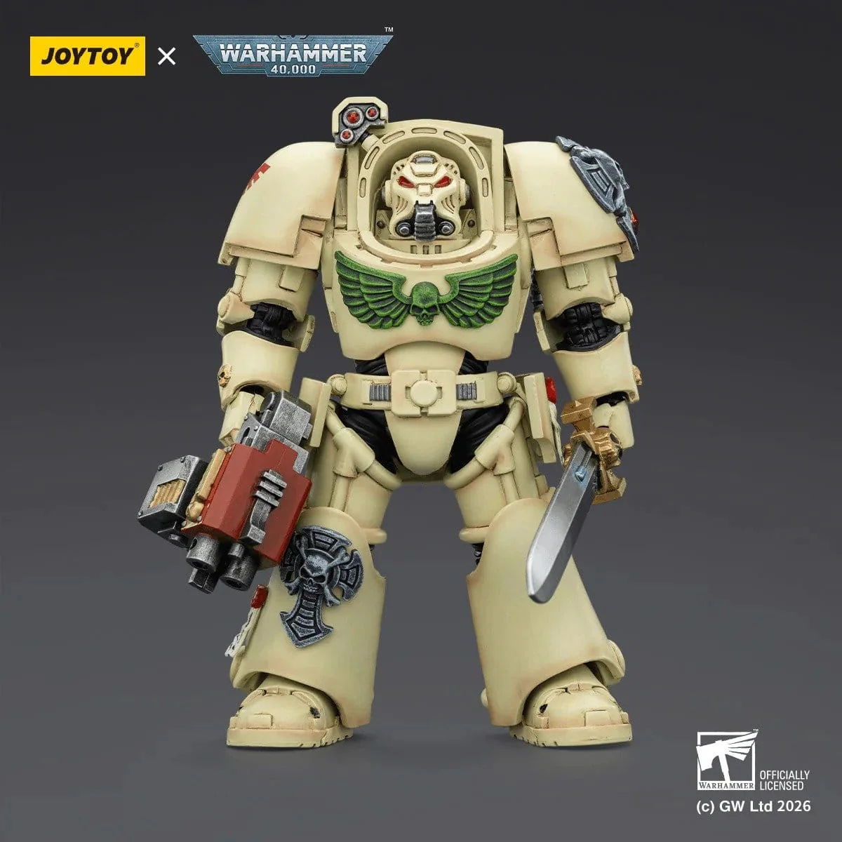 Joy Toy Warhammer 40k: Dark Angels Deathwing Terminator 1 with Power Sword and Storm Bolter 14cm - Image 5