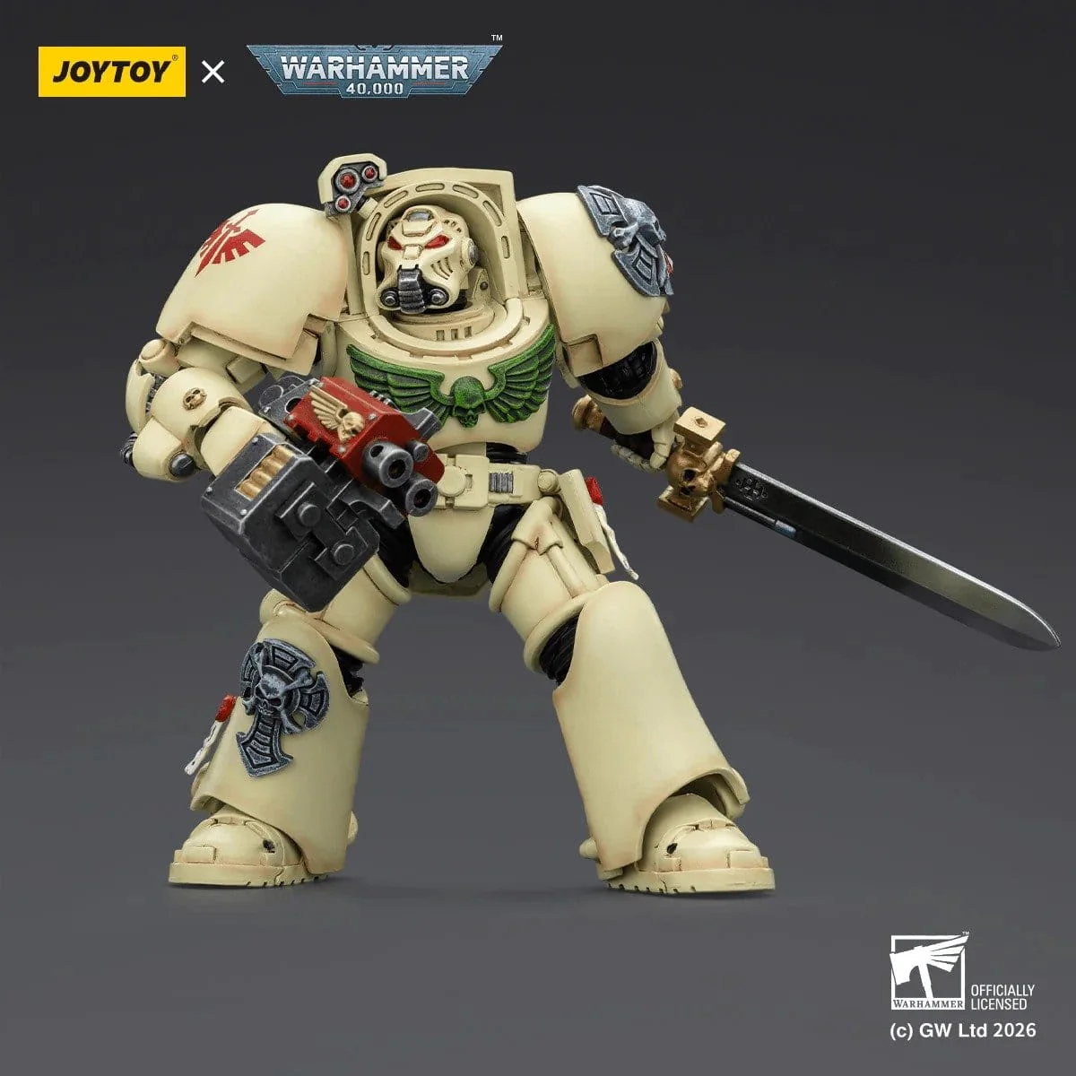 Joy Toy Warhammer 40k: Dark Angels Deathwing Terminator 1 with Power Sword and Storm Bolter 14cm - Image 7