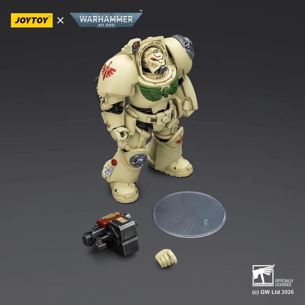 Joy Toy Warhammer 40k: Dark Angels Deathwing Terminator 2 with Power Fist and Storm Bolter 14cm - Image 4