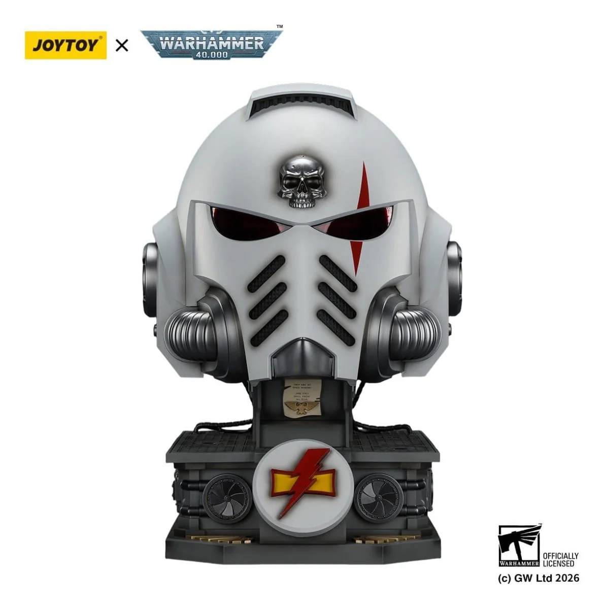 Joy Toy Warhammer 40k: Helmet with Display Stand White Scars MkX 44cm - Image 2