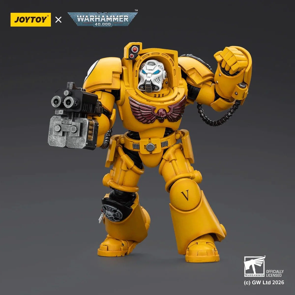 Joy Toy Warhammer 40k: Imperial Fists Terminator 2 with Power Fist and Storm Bolter 14cm - Image 4
