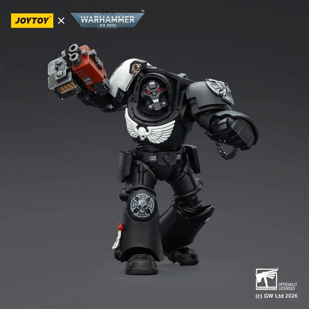 Joy Toy Warhammer 40k: Raven Guard Terminator 2 with Power Fist and Storm Bolter 14cm - Image 4