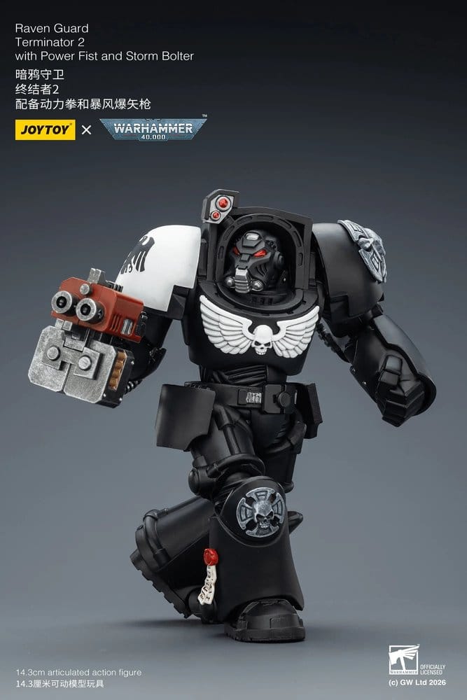 Joy Toy Warhammer 40k: Raven Guard Terminator 2 with Power Fist and Storm Bolter 14cm - Image 8