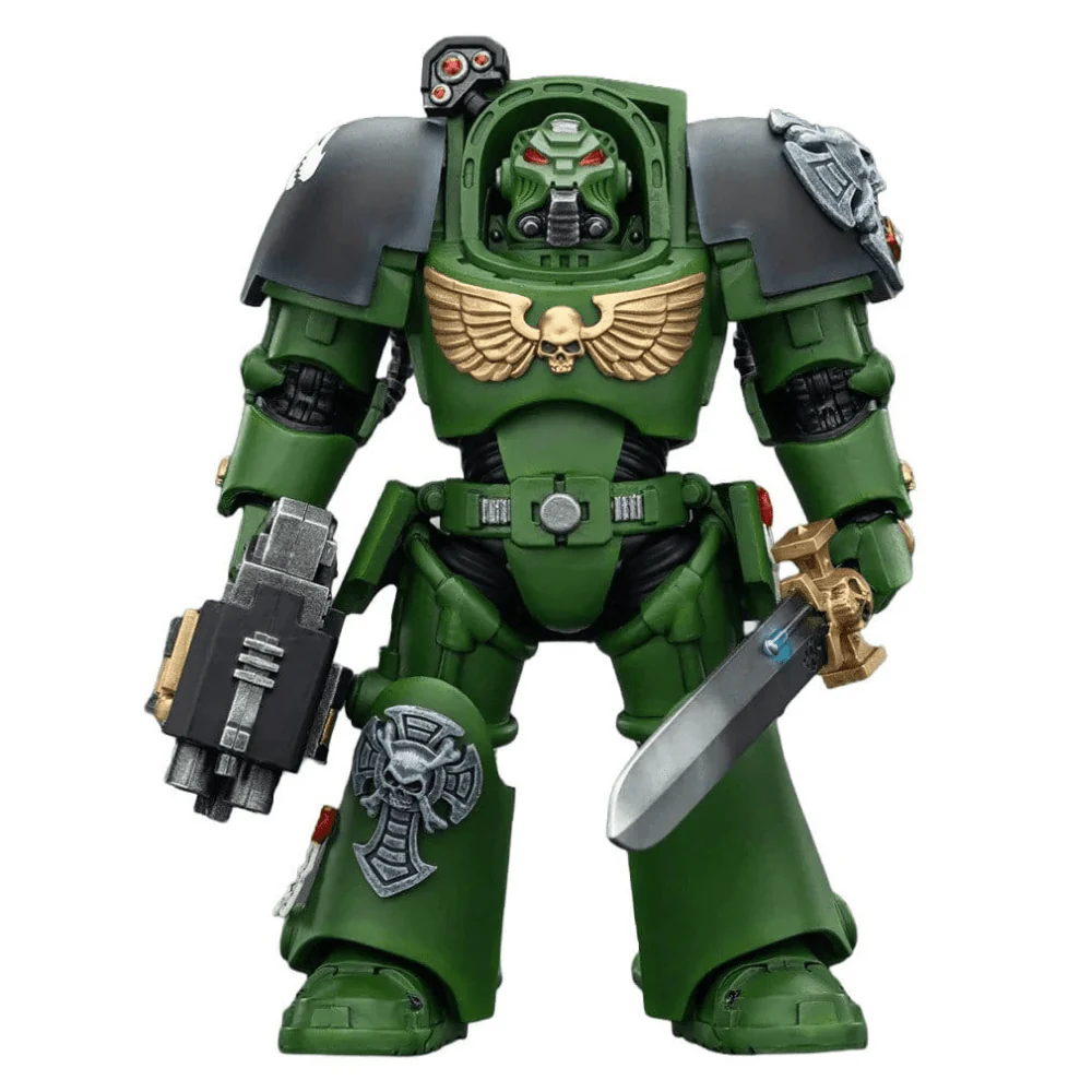 Joy Toy Warhammer 40k: Salamanders Terminator 1 with Power Sword and Storm Bolter 14cm