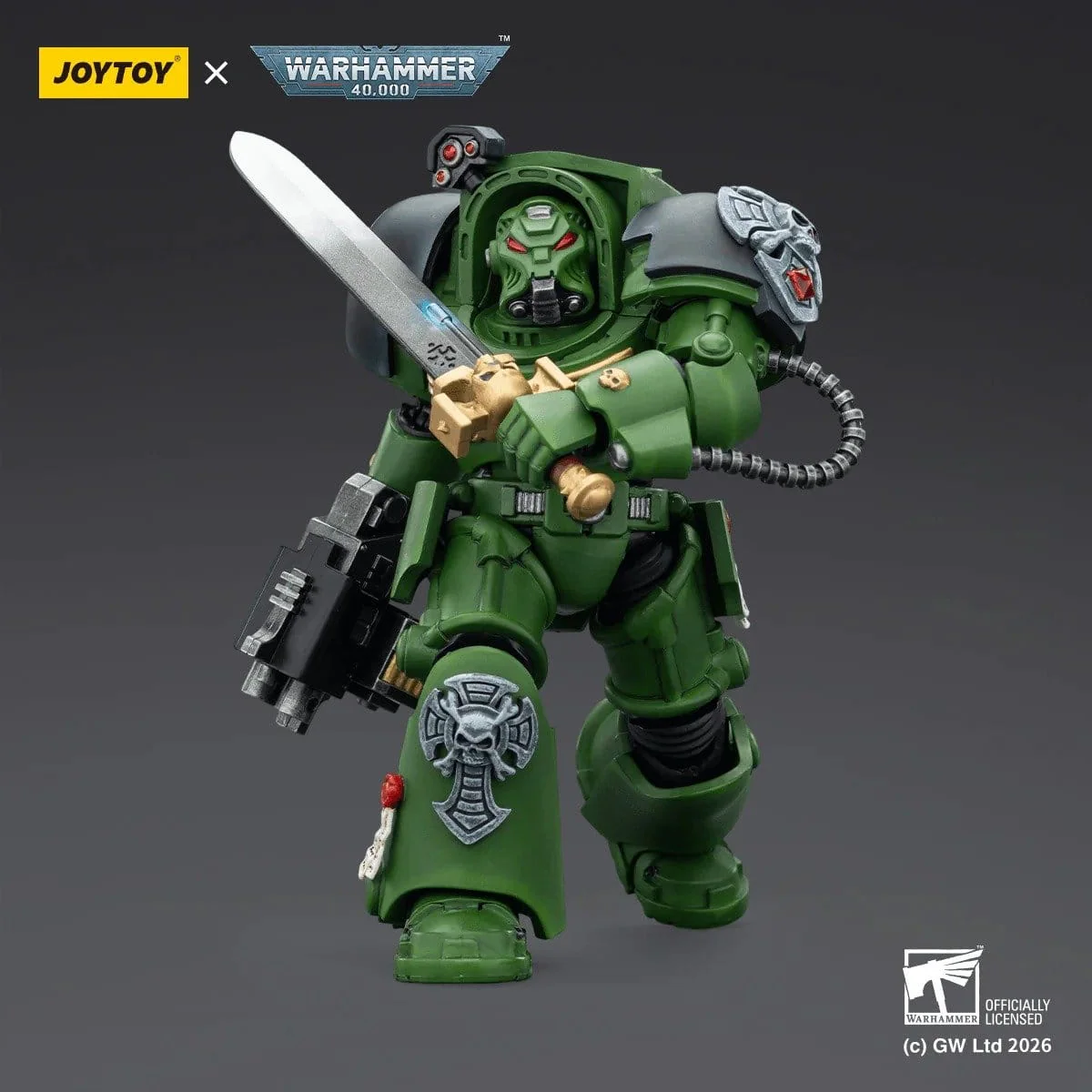 Joy Toy Warhammer 40k: Salamanders Terminator 1 with Power Sword and Storm Bolter 14cm - Image 3