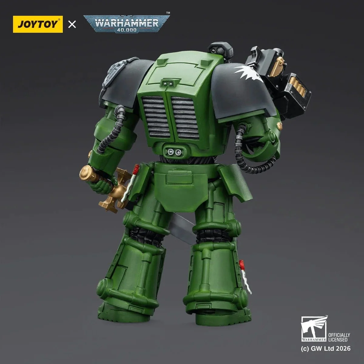 Joy Toy Warhammer 40k: Salamanders Terminator 1 with Power Sword and Storm Bolter 14cm - Image 5