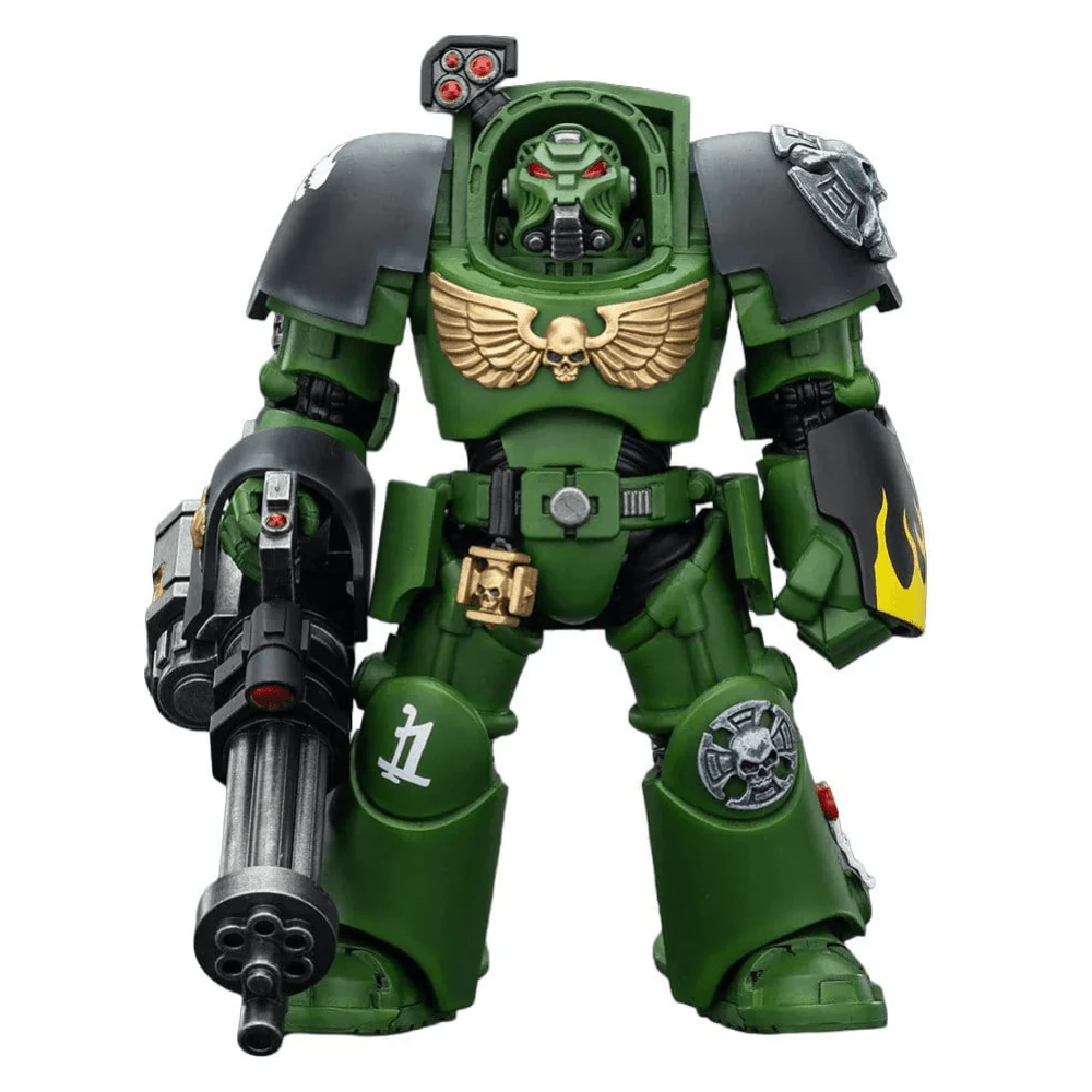 Joy Toy Warhammer 40k: Salamanders Terminator 3 with Power Fist and Assault Cannon 14cm
