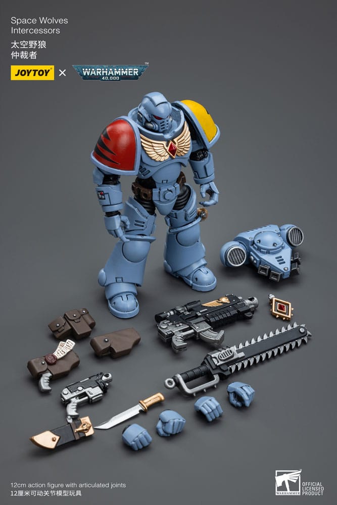 Joy Toy Warhammer 40k: Space Wolves Intercessor 12cm - Image 6