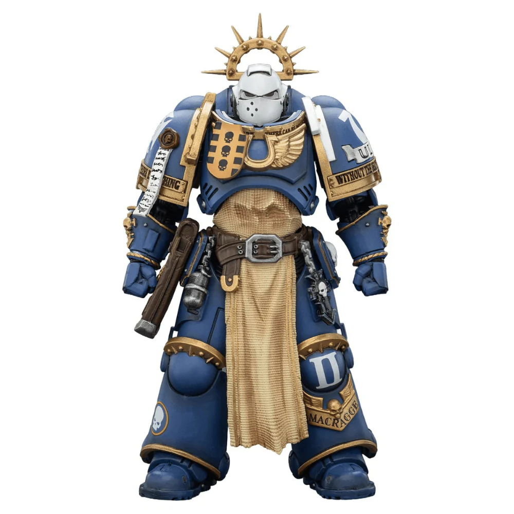 Joy Toy Warhammer 40k: Ultramarines Levantus with Power Sword, Stormshield and Bolt Pistol 13cm