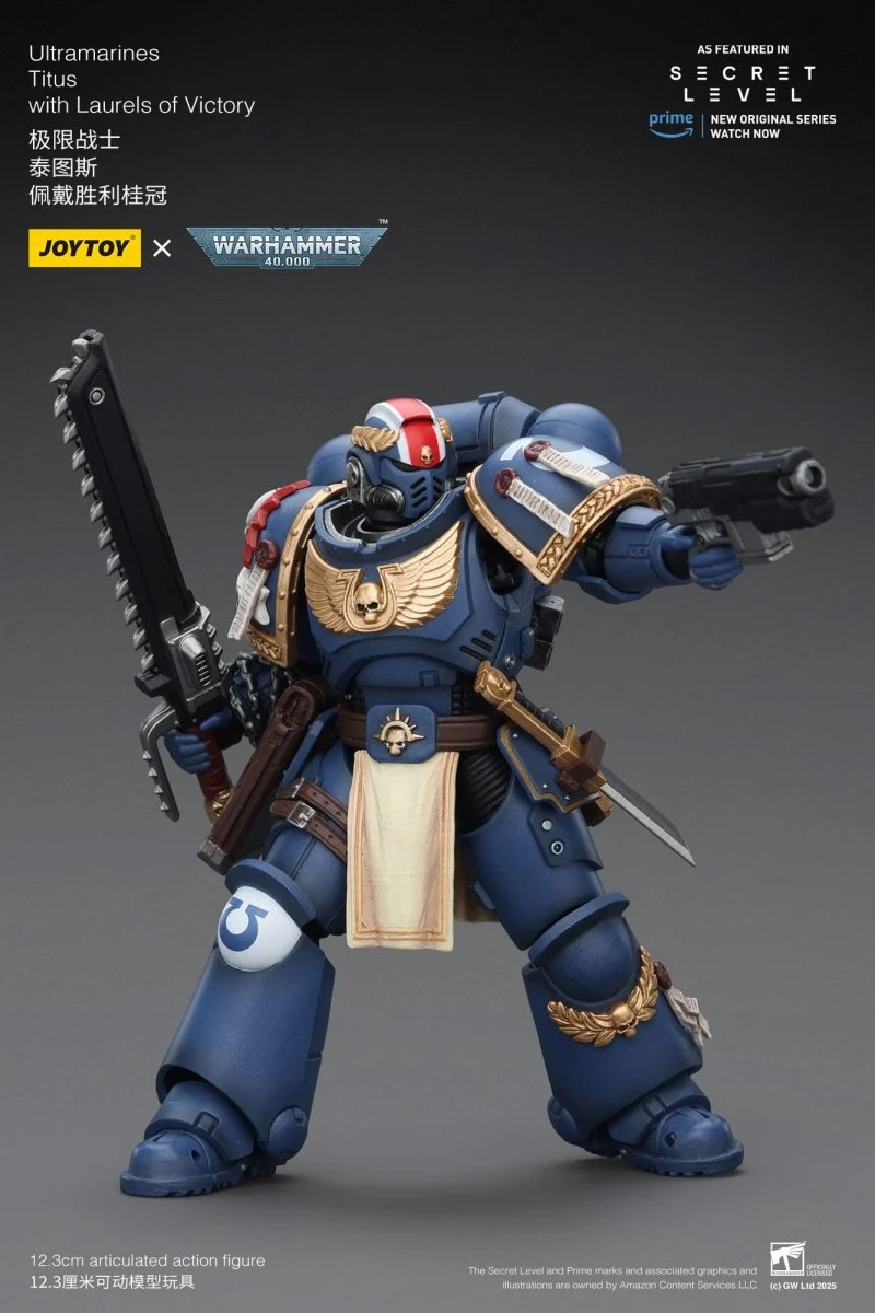 Joy Toy Warhammer 40k: Ultramarines Titus with Laurels of Victory 13cm - Image 5
