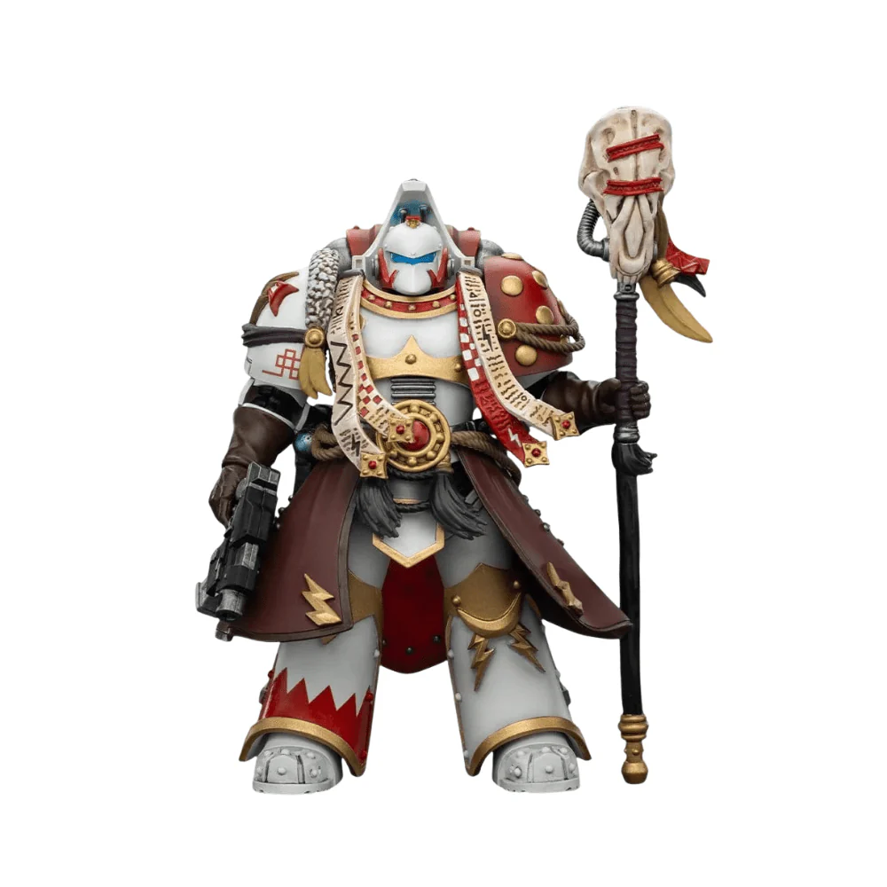Joy Toy Warhammer 40k: White Scars Stormseer Consulwith Force Staff and Bolt Pistol 12cm