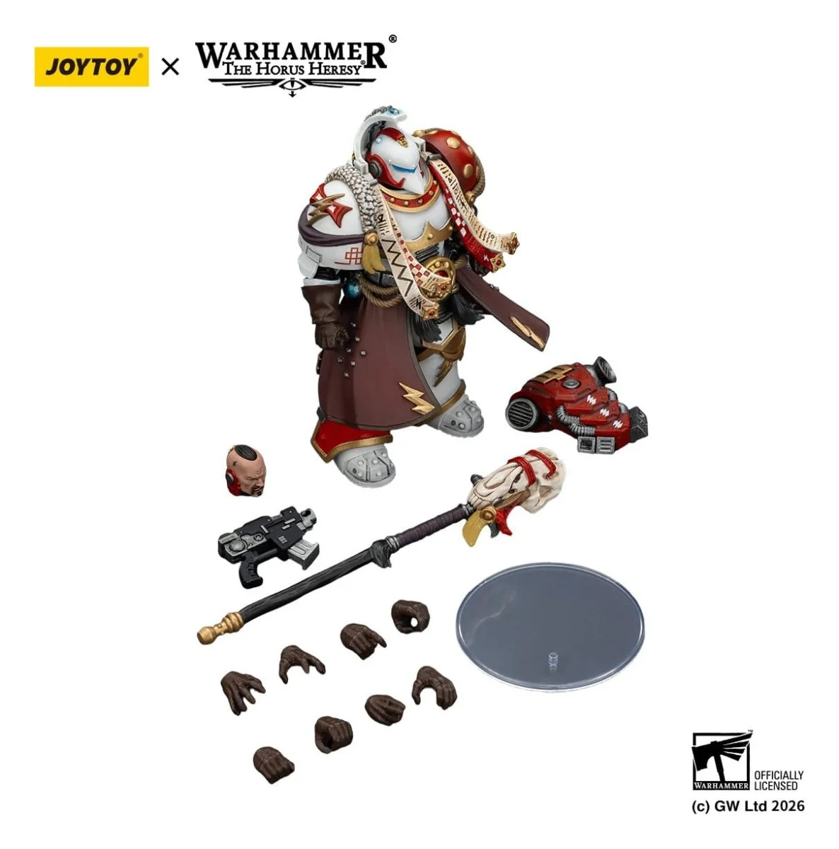 Joy Toy Warhammer 40k: White Scars Stormseer Consulwith Force Staff and Bolt Pistol 12cm - Image 2