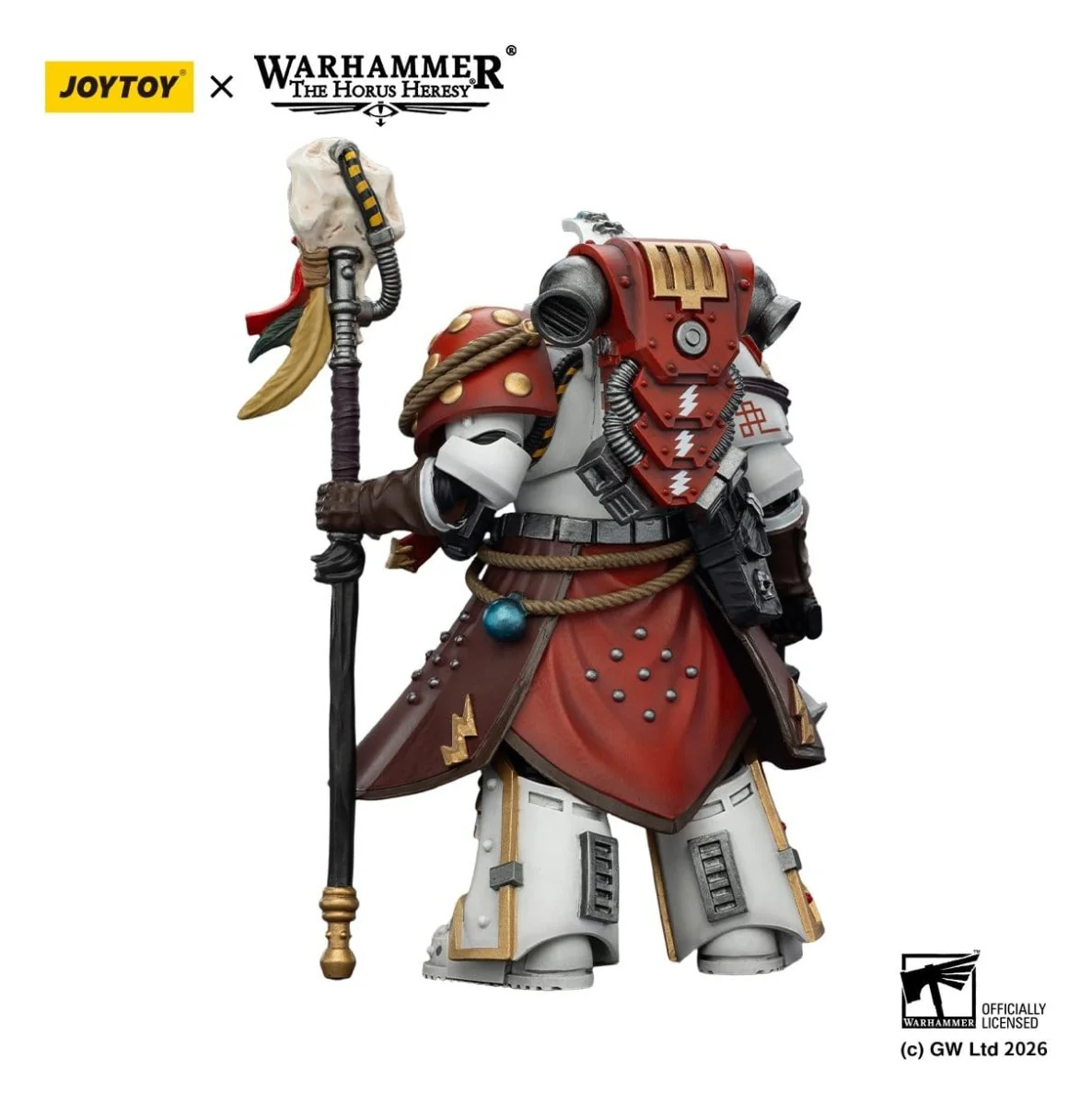 Joy Toy Warhammer 40k: White Scars Stormseer Consulwith Force Staff and Bolt Pistol 12cm - Image 5