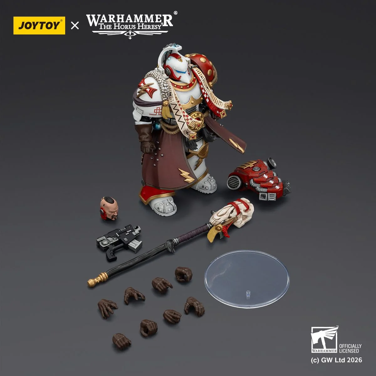 Joy Toy Warhammer 40k: White Scars Stormseer Consulwith Force Staff and Bolt Pistol 12cm - Image 6