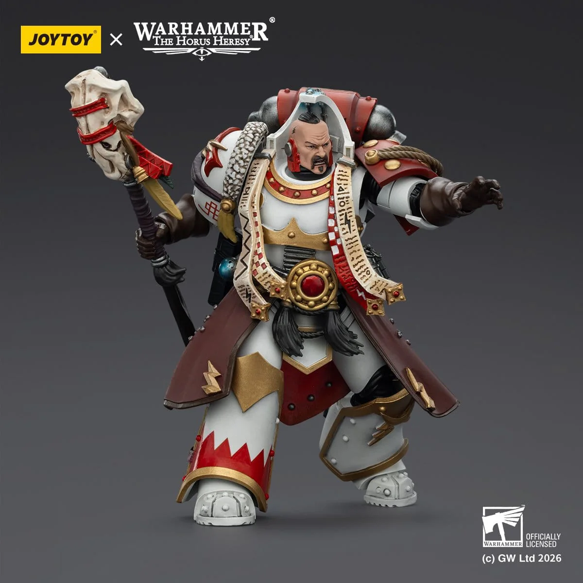 Joy Toy Warhammer 40k: White Scars Stormseer Consulwith Force Staff and Bolt Pistol 12cm - Image 9
