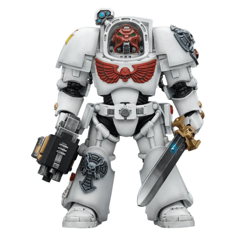 Joy Toy Warhammer 40k: White Scars Terminator 1 with Power Sword and Storm Bolter 14cm