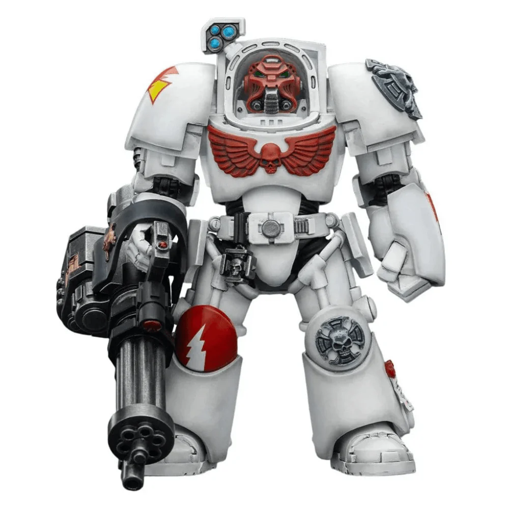 Joy Toy Warhammer 40k: White Scars Terminator 3 with Power Fist and Assault Cannon 14cm