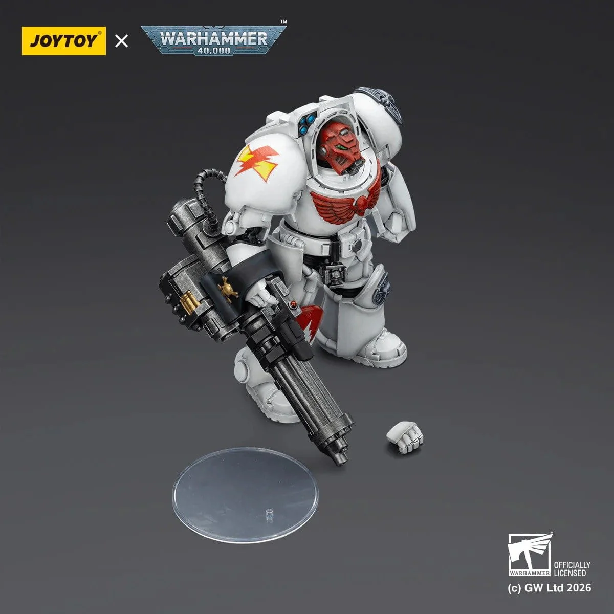 Joy Toy Warhammer 40k: White Scars Terminator 3 with Power Fist and Assault Cannon 14cm - Image 3