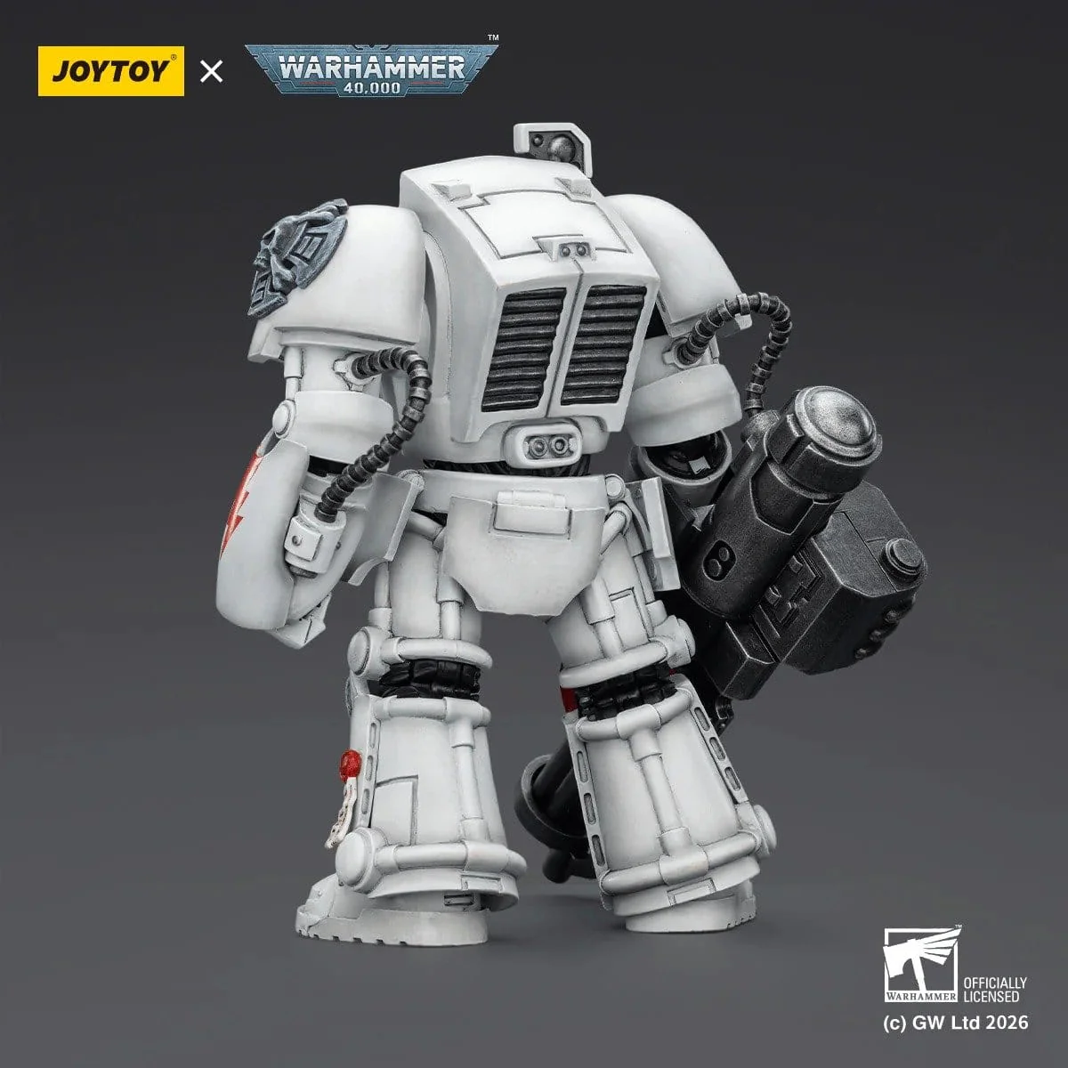 Joy Toy Warhammer 40k: White Scars Terminator 3 with Power Fist and Assault Cannon 14cm - Image 4