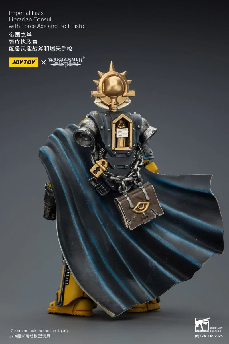 Joy Toy Warhammer The Horus Heresy: Imperial Fists Action Figure Librarian Consulwith Force Axe and Bolt Pistol 12cm - Image 6