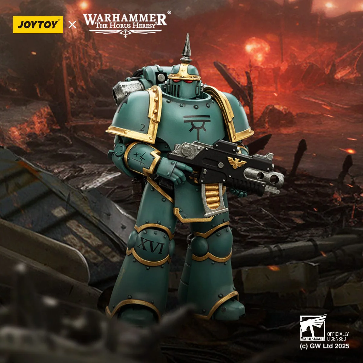 Joy Toy Warhammer The Horus Heresy: Sons of Horus MK lll Tactical Legionary 12cm - Image 12
