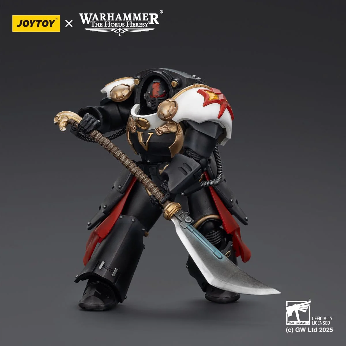 Joy Toy Warhammer The Horus Heresy: White Scars Ebon Keshig Terminator 1 with Power Glaive 13cm - Image 12