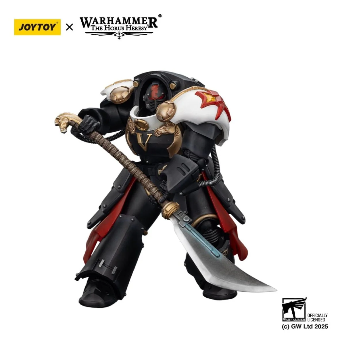 Joy Toy Warhammer The Horus Heresy: White Scars Ebon Keshig Terminator 1 with Power Glaive 13cm - Image 3