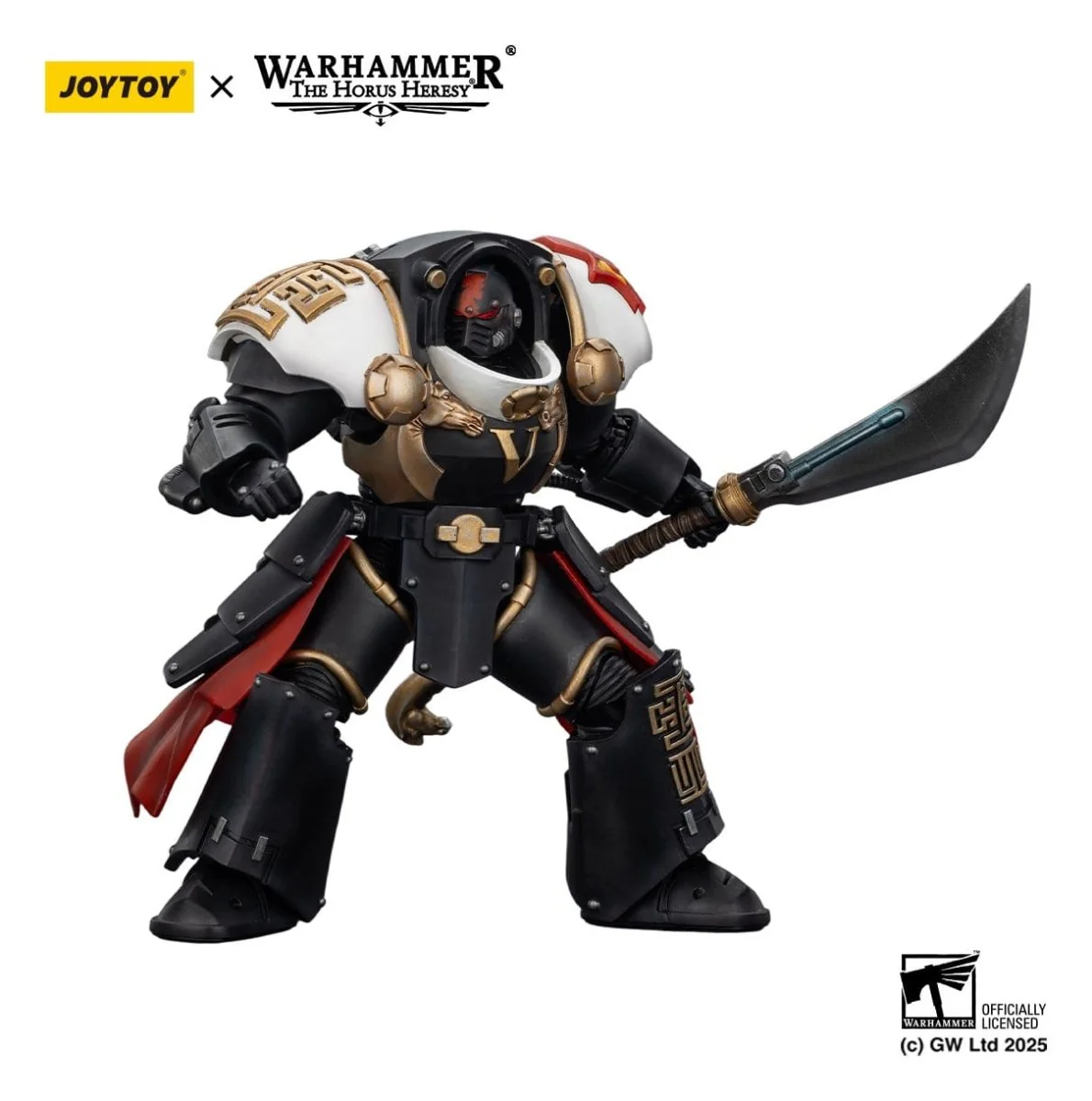 Joy Toy Warhammer The Horus Heresy: White Scars Ebon Keshig Terminator 1 with Power Glaive 13cm - Image 4