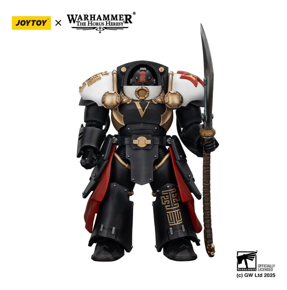 Joy Toy Warhammer The Horus Heresy: White Scars Ebon Keshig Terminator 1 with Power Glaive 13cm - Image 6