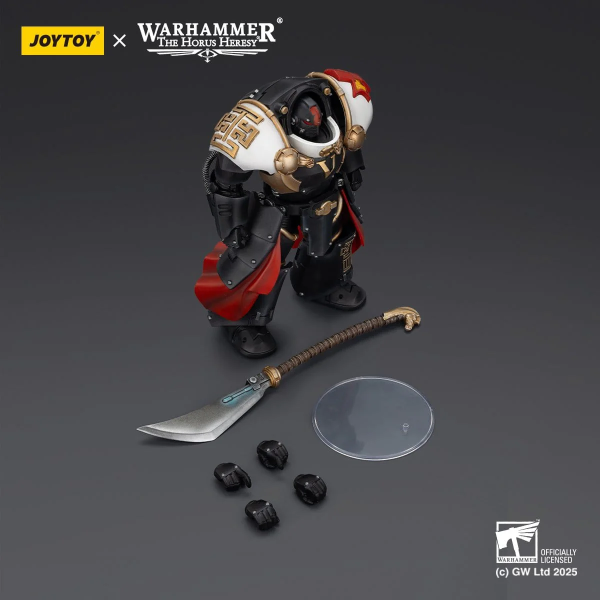 Joy Toy Warhammer The Horus Heresy: White Scars Ebon Keshig Terminator 1 with Power Glaive 13cm - Image 8