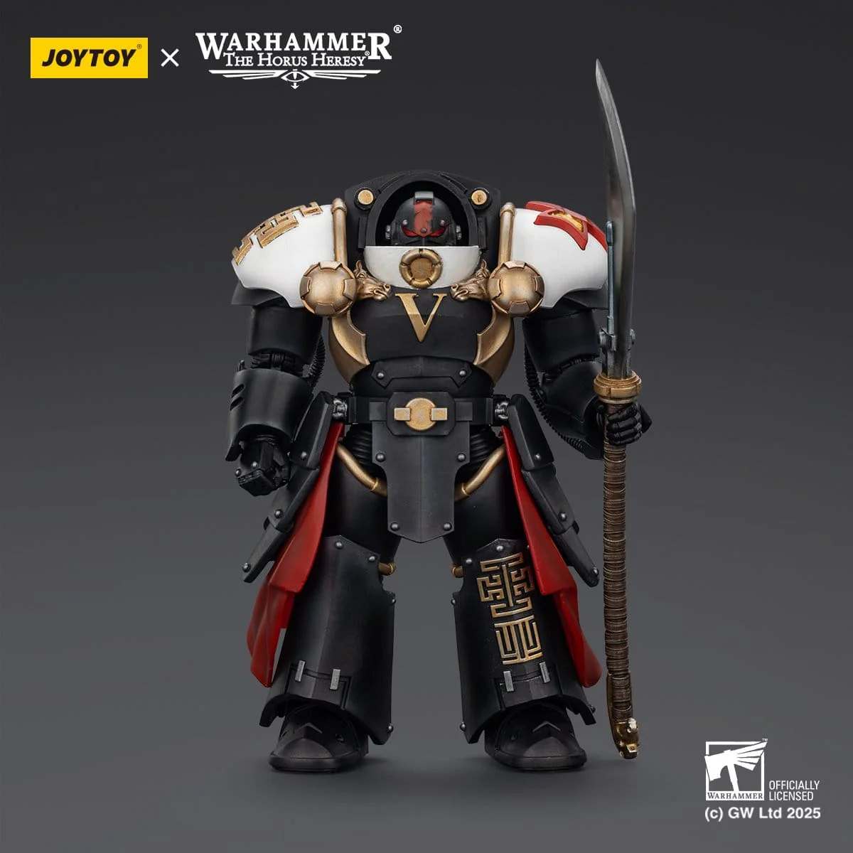 Joy Toy Warhammer The Horus Heresy: White Scars Ebon Keshig Terminator 1 with Power Glaive 13cm - Image 9