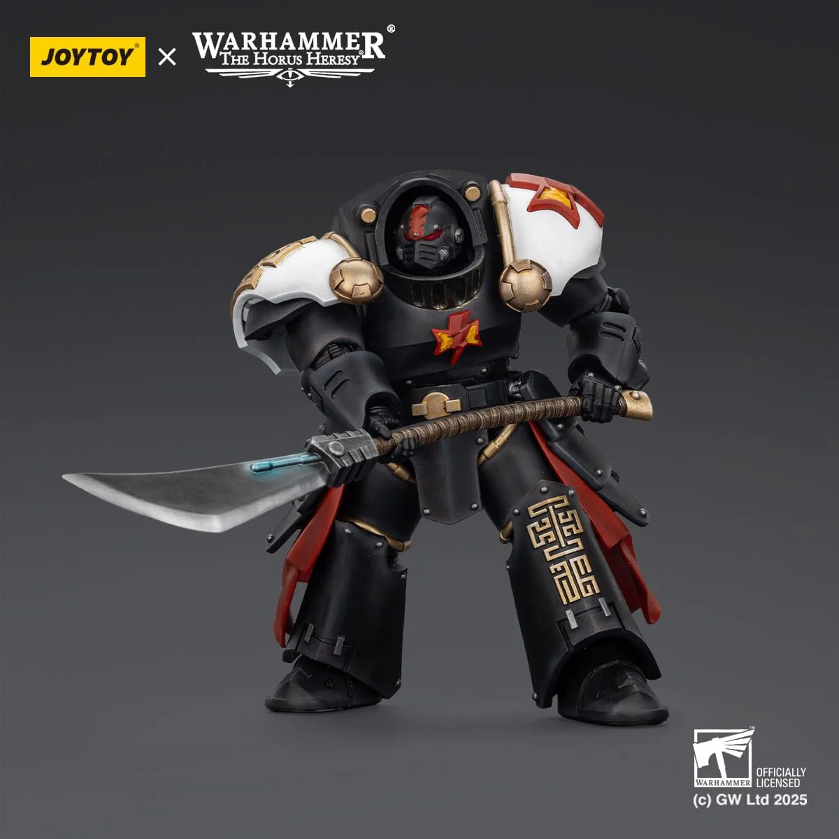 Joy Toy Warhammer The Horus Heresy: White Scars Ebon Keshig Terminator 2 with Power Glaive 13cm - Image 10
