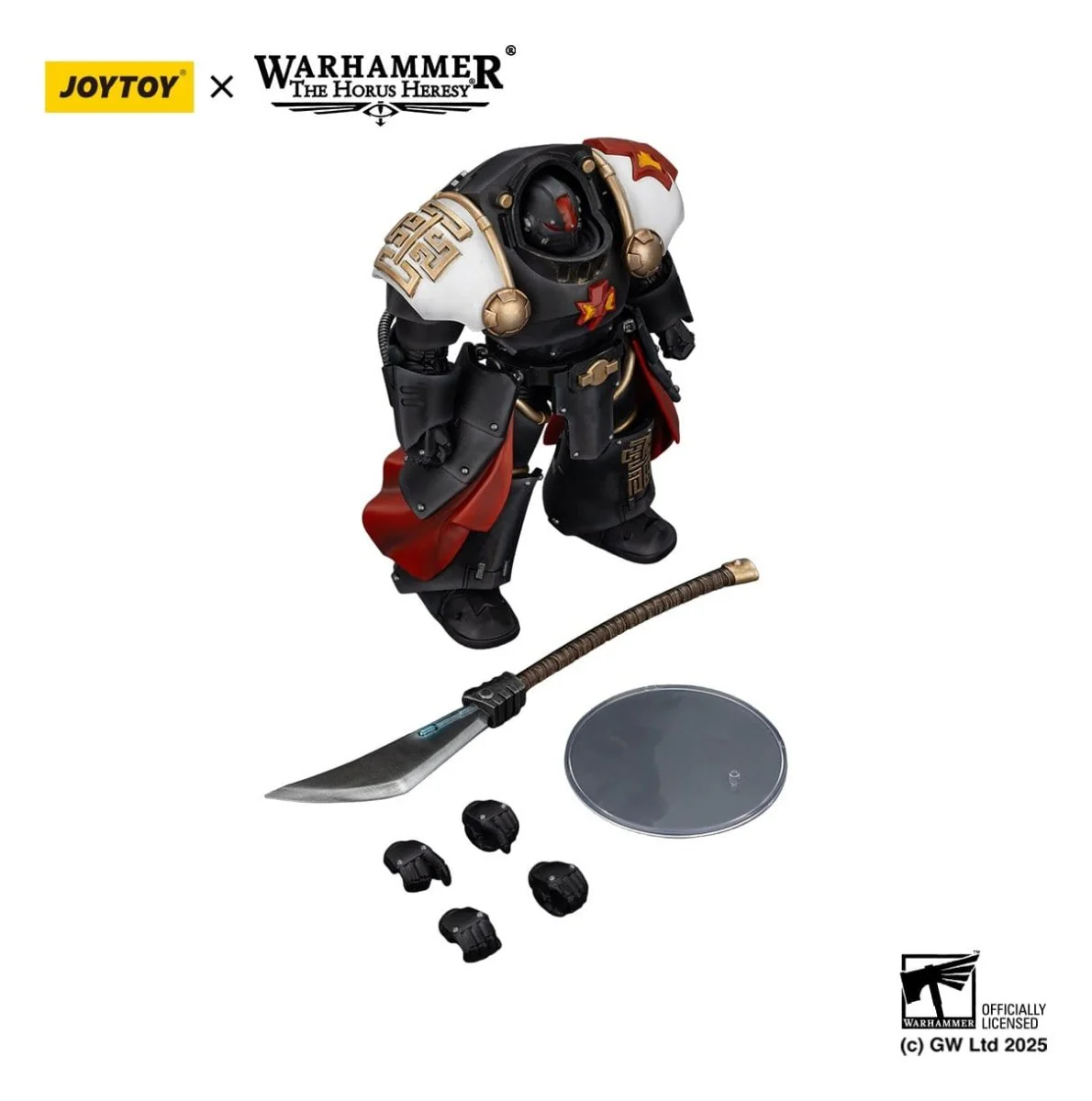 Joy Toy Warhammer The Horus Heresy: White Scars Ebon Keshig Terminator 2 with Power Glaive 13cm - Image 2