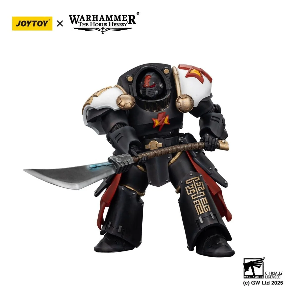 Joy Toy Warhammer The Horus Heresy: White Scars Ebon Keshig Terminator 2 with Power Glaive 13cm - Image 3