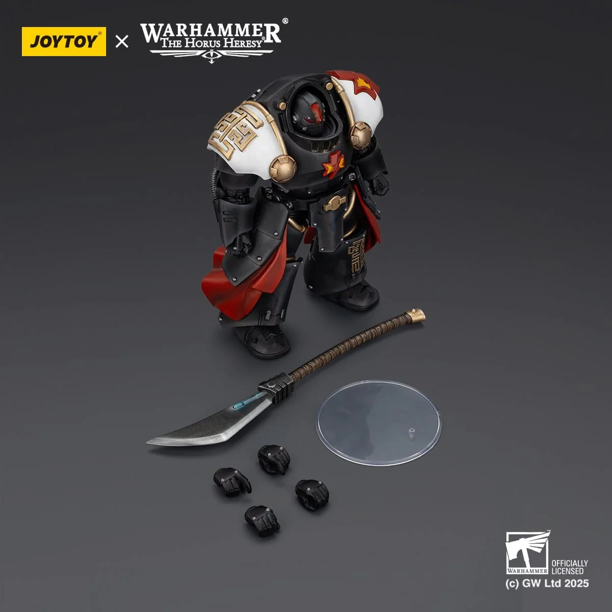 Joy Toy Warhammer The Horus Heresy: White Scars Ebon Keshig Terminator 2 with Power Glaive 13cm - Image 7