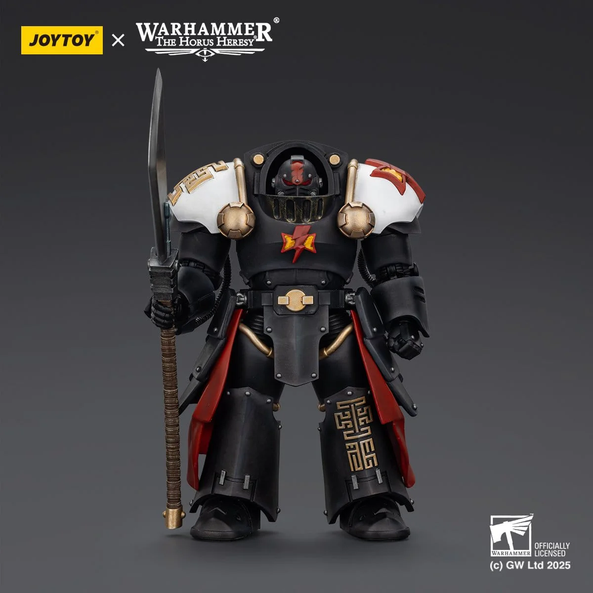 Joy Toy Warhammer The Horus Heresy: White Scars Ebon Keshig Terminator 2 with Power Glaive 13cm - Image 8